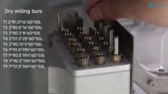 Instalação de Brocas de Corte a Seco YRC-8PRO | Tutorial Passo a Passo #yucera #dentalmillingmachine #shorts