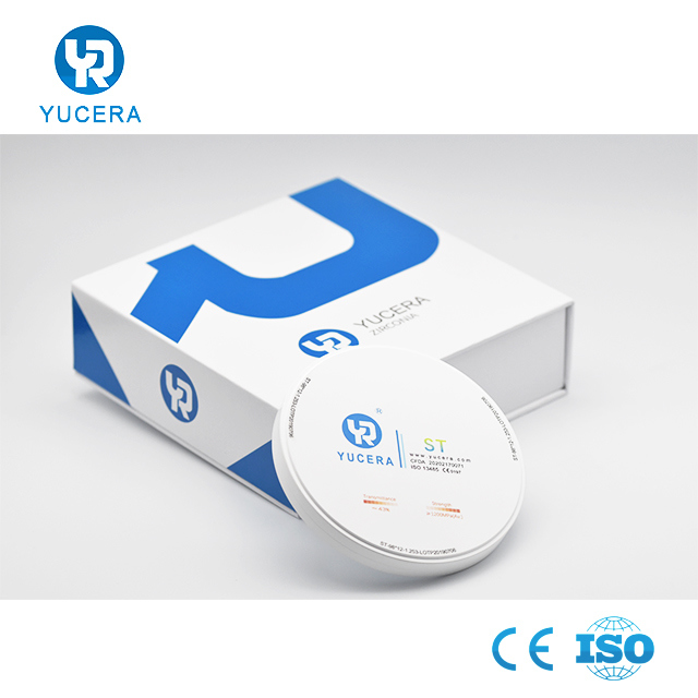 Yucera ST White Zirconia Block 43% Transmittance CAD/CAM 98mm Dental Materials
