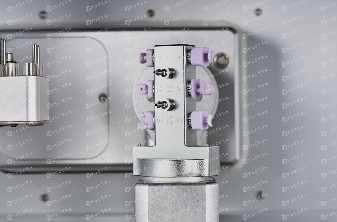 Yucera 5-axis 6X Cadcam Dental Wet Milling Machine Equipment for Lithium Disilicate and Titanium Columns