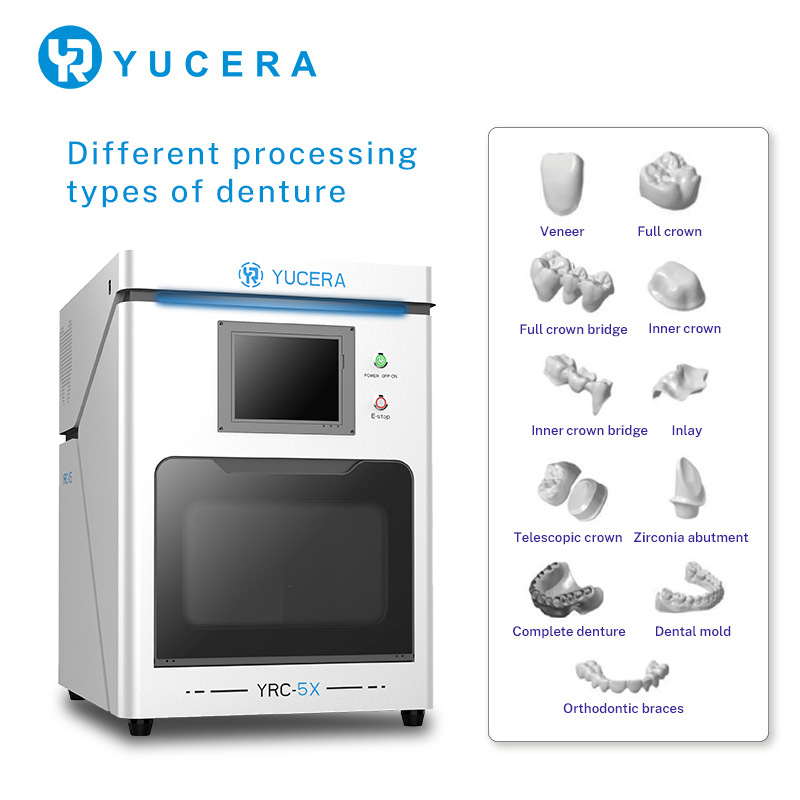 Yucera Dental CAD/CAM CNC Milling Machine 5 Axis Lab Equipment for Zirconia & Metal Direct Factory Supply From China