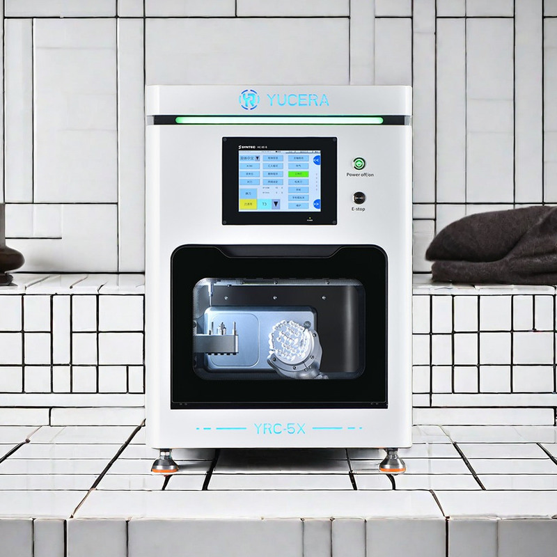 Máquinas de Fresagem CNC Dental de Zircônia de 5 Eixos de Alta Eficiência YR CAD CAM para Coroas, Pontes e Acessórios de Terapia Oral