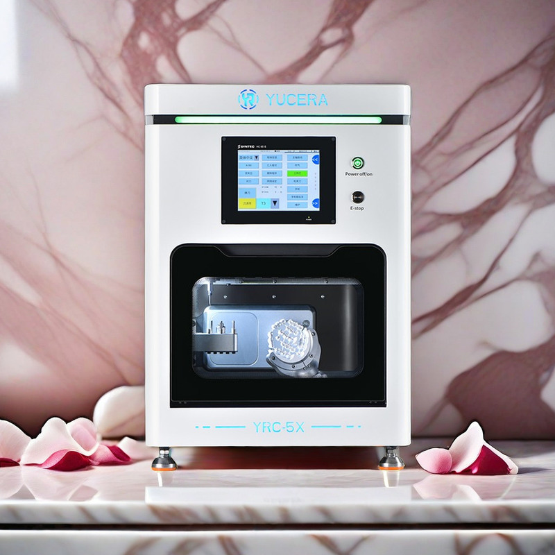Máquinas de Fresagem CNC Dental de Zircônia de 5 Eixos de Alta Eficiência YR CAD CAM para Coroas, Pontes e Acessórios de Terapia Oral