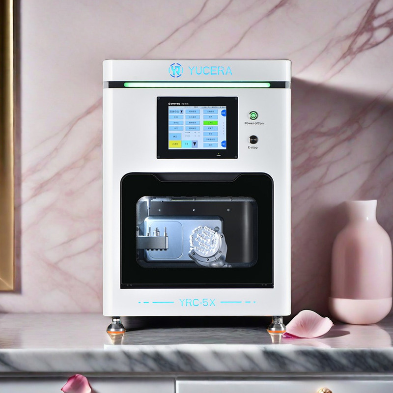 Equipamento de Laboratório Dentário Compacto Yucera 5 Eixos CAD/CAM para Produção de Coroas e Pontes Pequenas