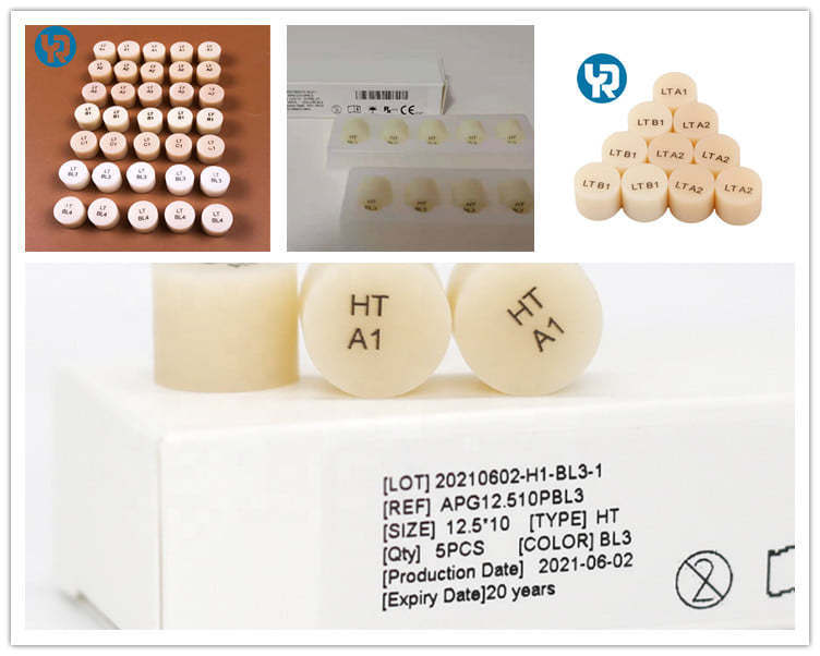 Preço de Fábrica Yucera Ingots Block Press Ingots Block para restauração dentária para CE ISO para Laboratório para Clínica Bom Efeito Estético