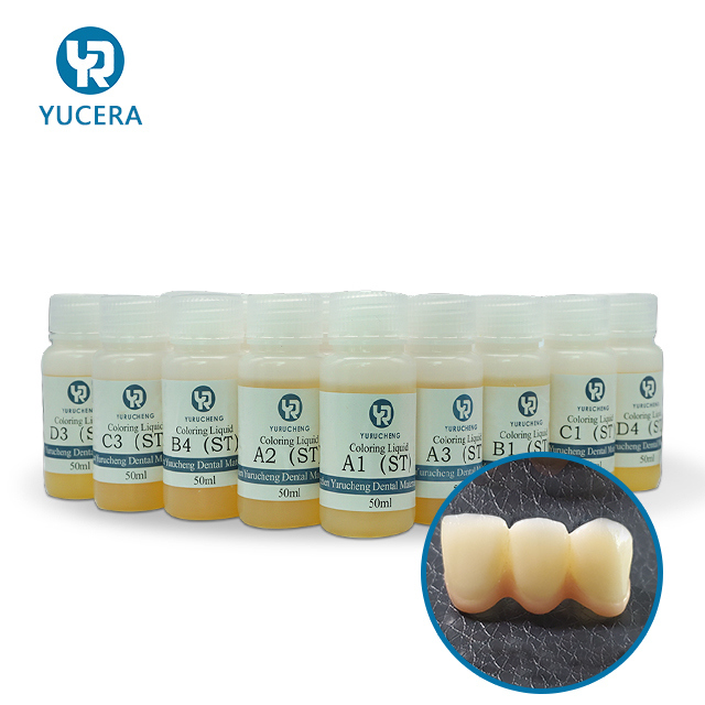 Soluções Yucera Kit de Coloração Cerâmica Zircônia 18 Cores Brilho Natural para Criações de Laboratório Odontológico