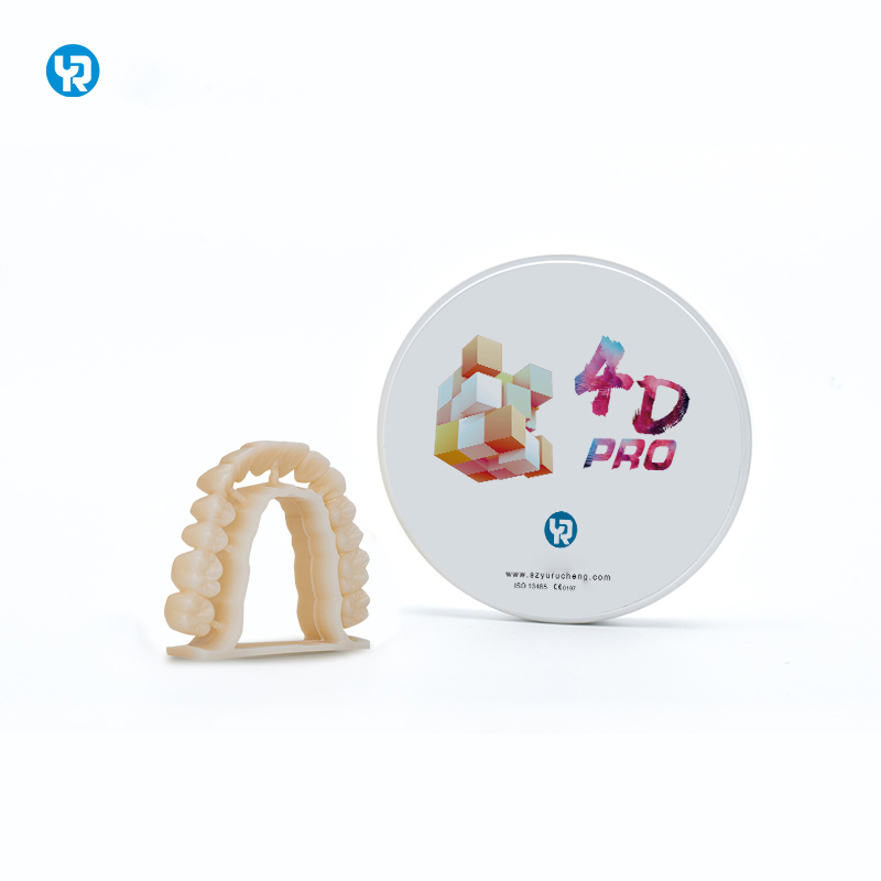 Blocos de Zircônia YR 98mm Shade 4D Pro Dentes Artificiais para Próteses Dentárias para Fresagem e Sinterização