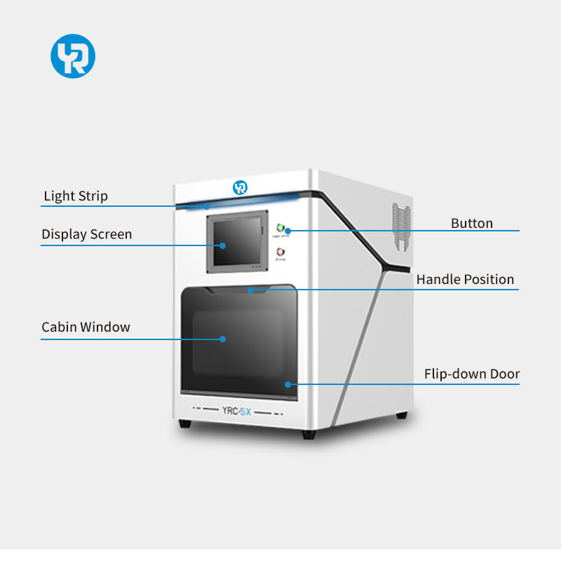 Máquinas de Fresagem e Gravação de Zircônia Dental de Alta Eficiência YR 5 Eixos CNC CAD CAM Coroas Pontes Equipamentos de Laboratório