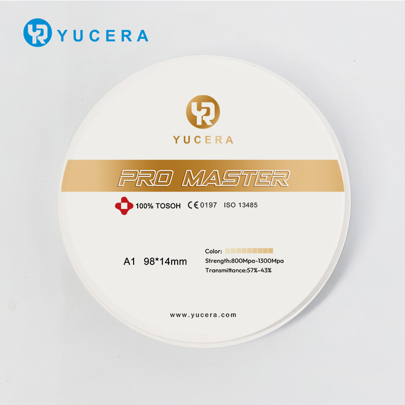 Yucera Pro Master A1/A2/A3 Color Zirconia Discs for Dental Lab Ceramic Staining