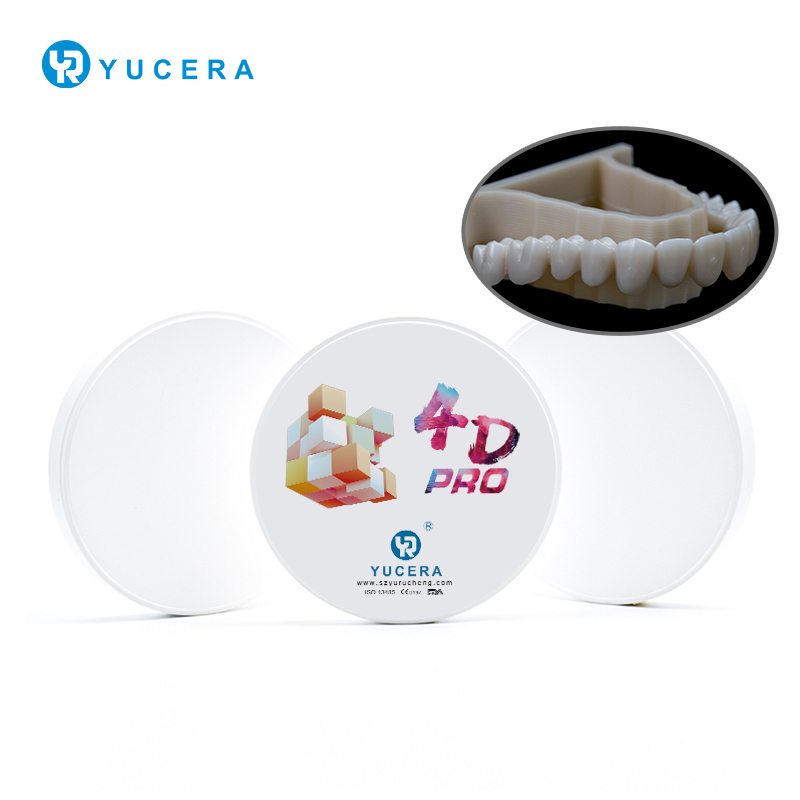 Blocos de zircônia sinterizada 4D Pro Yucera CAD/CAM Dental Multicamadas Translúcidas Cor B1 Equipamentos e Acessórios para Terapia Oral