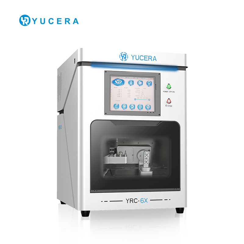 Máquina de Fresagem CAD/CAM Dentária YUCERA YRC-6X 5 eixos | Titânio/Cerâmica | ISO 13485