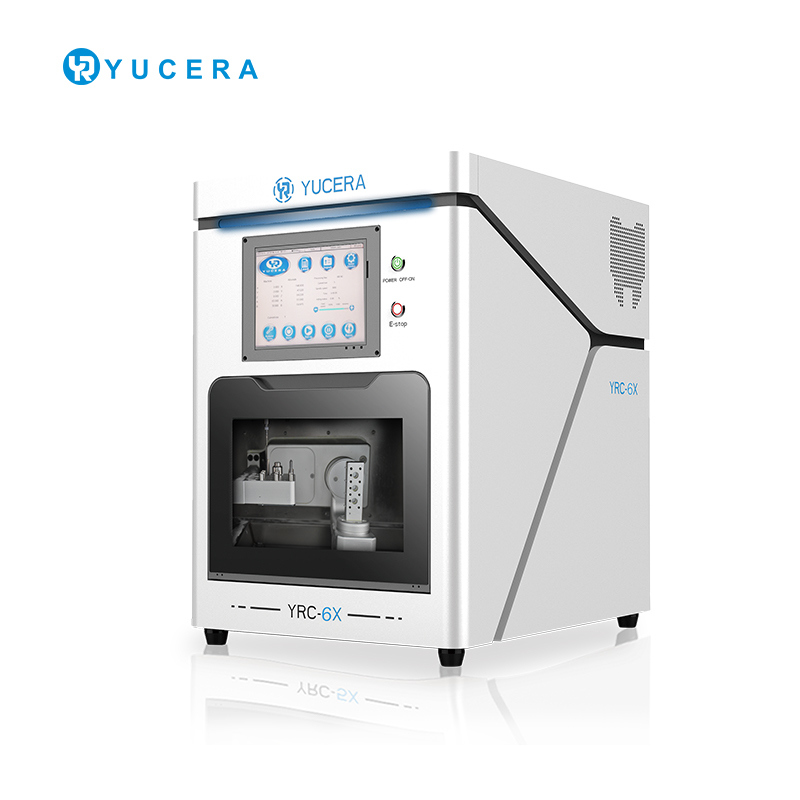 Máquina de Fresagem CAD/CAM Dentária YUCERA YRC-6X 5 eixos | Titânio/Cerâmica | ISO 13485