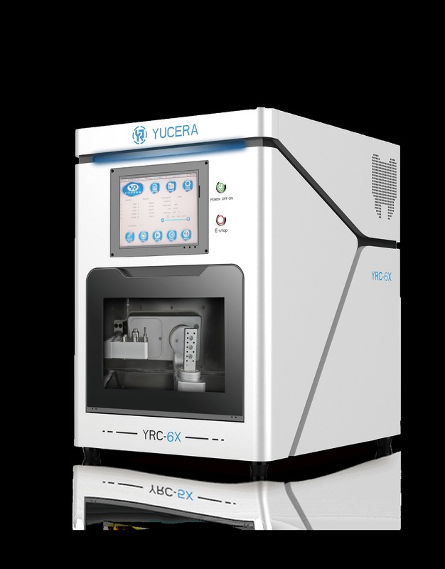 Máquina de Fresagem CAD/CAM Dentária YUCERA YRC-6X 5 eixos | Titânio/Cerâmica | ISO 13485
