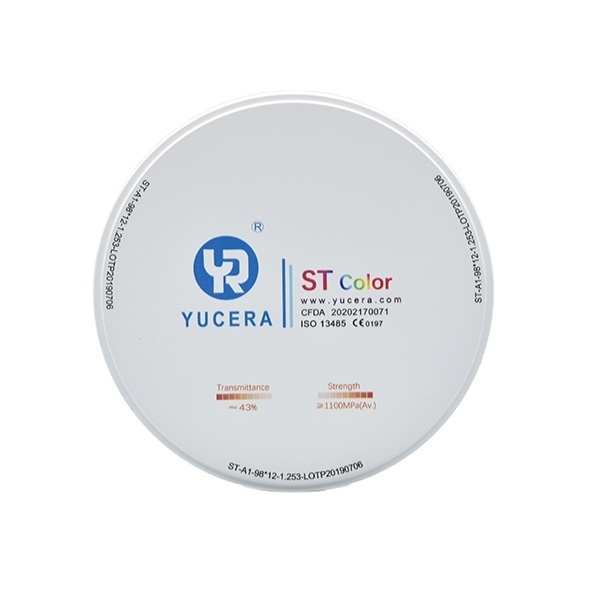 Yucera ST color Dental Zirconia Blocks Your Trusted Choice for Lifelike Dental Restorations