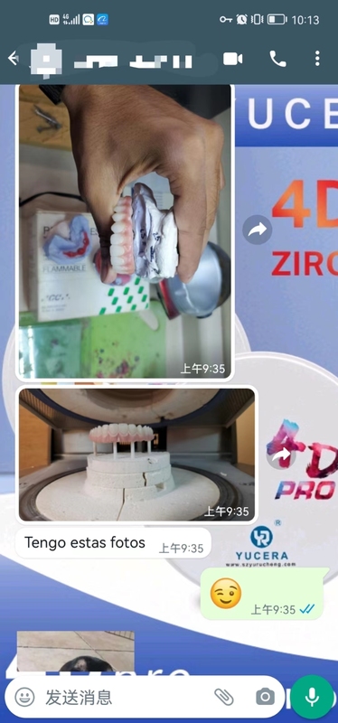 Bloco de Zircônia 4D Pro Yucera para Laboratórios Dentários Profissionais, com Múltiplas Especificações Disponíveis, Qualidade Garantida