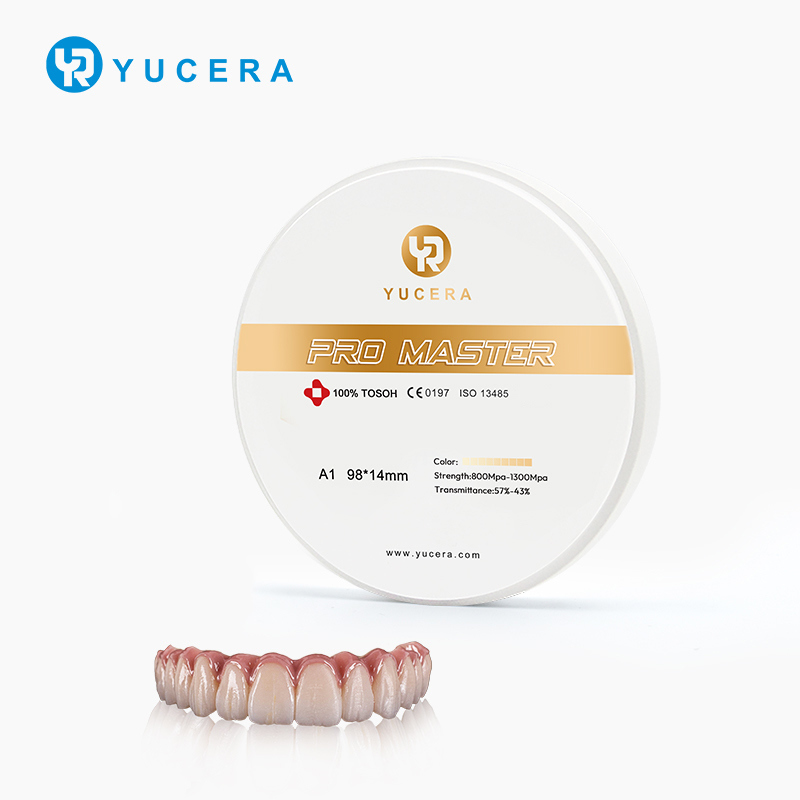 Bloco de Zircônia Dental Yucera Pro Master 95mm Dimensões Precisas Adequado para uma Variedade de Soluções de Restauração Dental