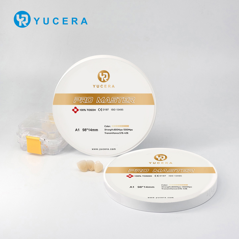 Bloco de Zircônia Dental Yucera Pro Master 95mm Dimensões Precisas Adequado para uma Variedade de Soluções de Restauração Dental