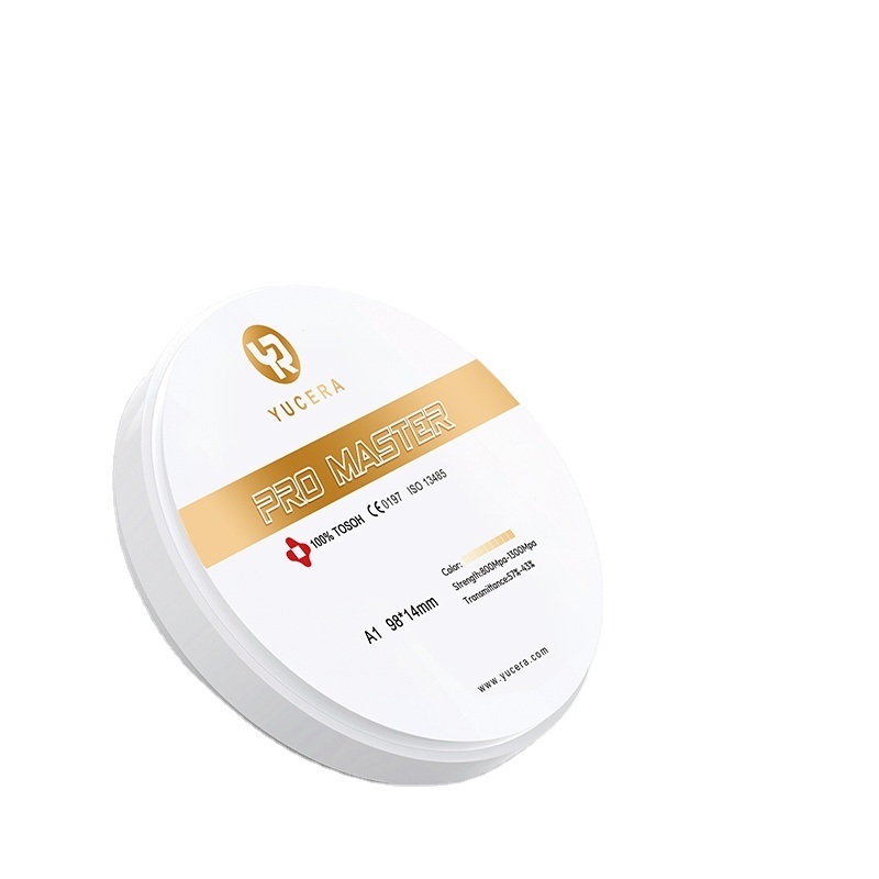 Bloco de Zircônia Dental Yucera Pro Master 95mm Dimensões Precisas Adequado para uma Variedade de Soluções de Restauração Dental